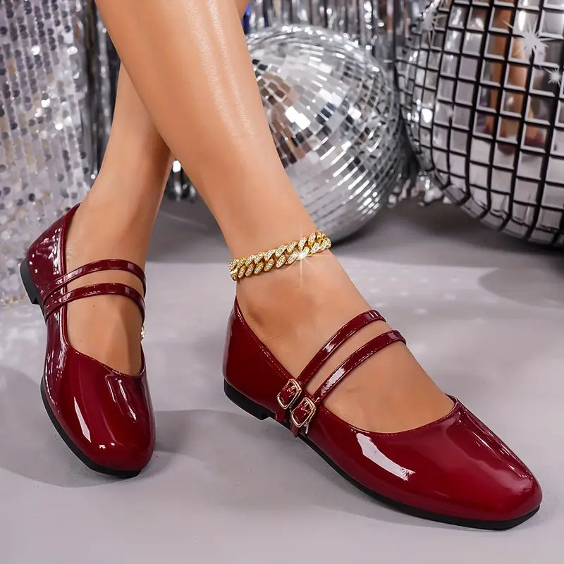 a - Ballerine punta quadrata