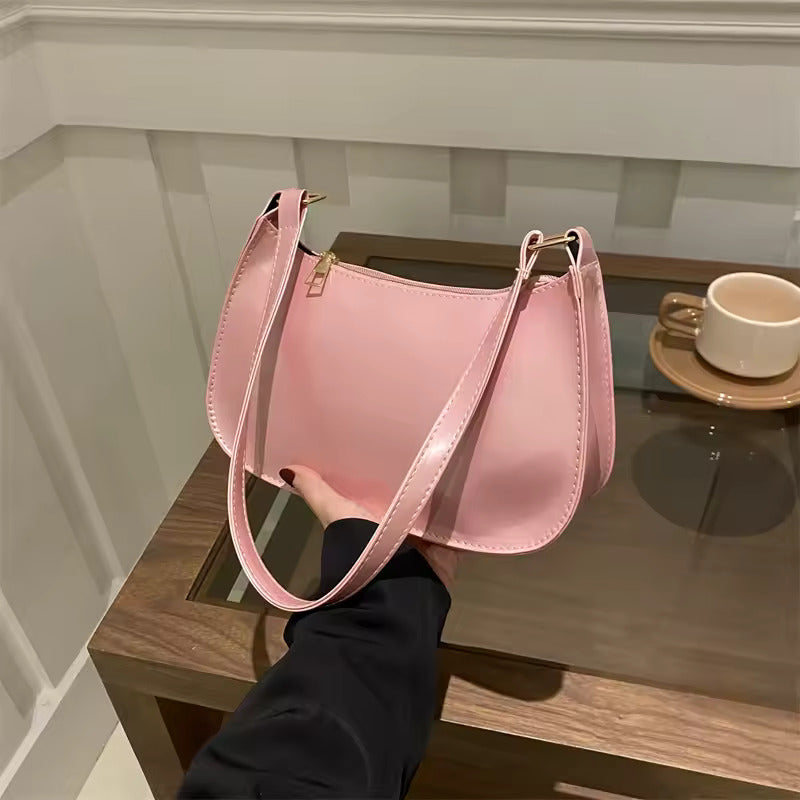 C - borsa a spalla vernice