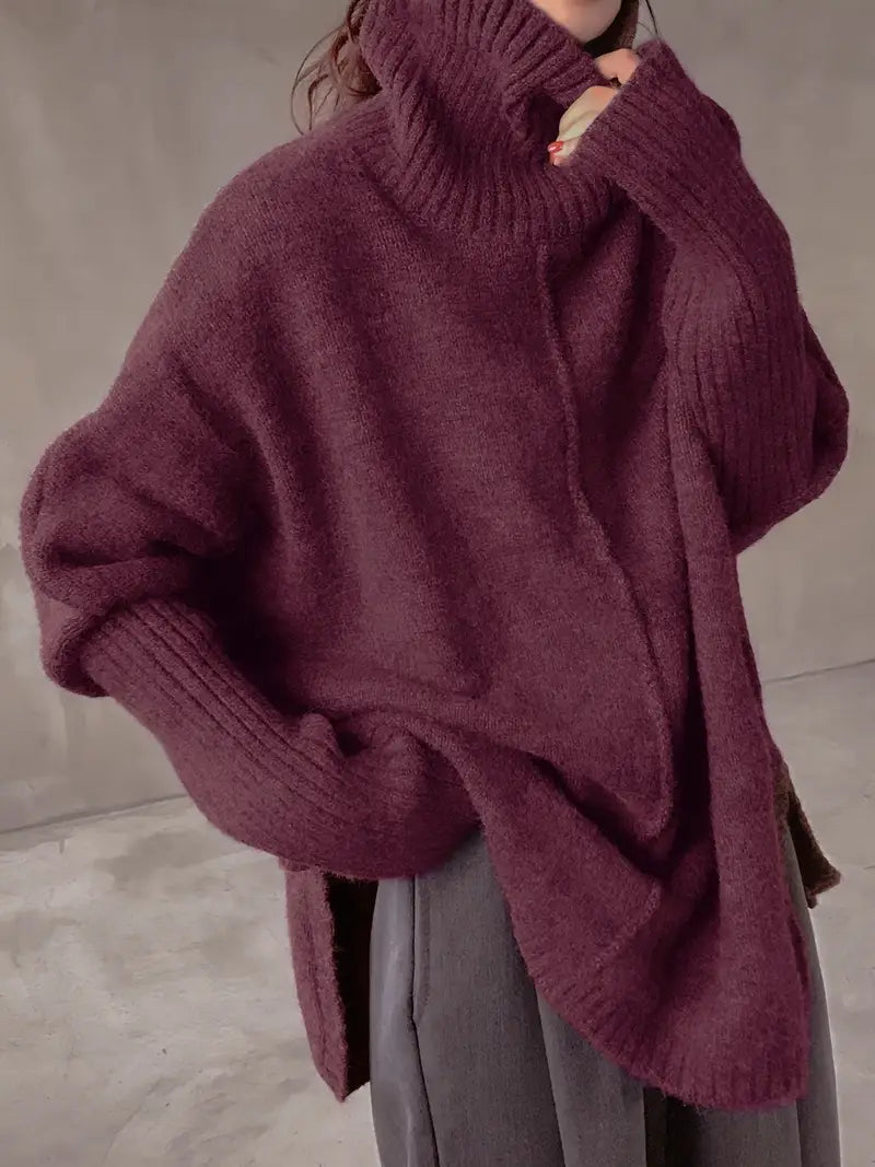 Sophie | Maglione dolcevita maniche a pipistrello