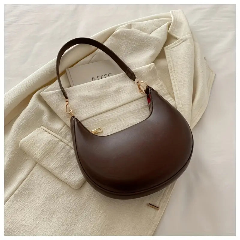 C - borsa elegante mezzaluna