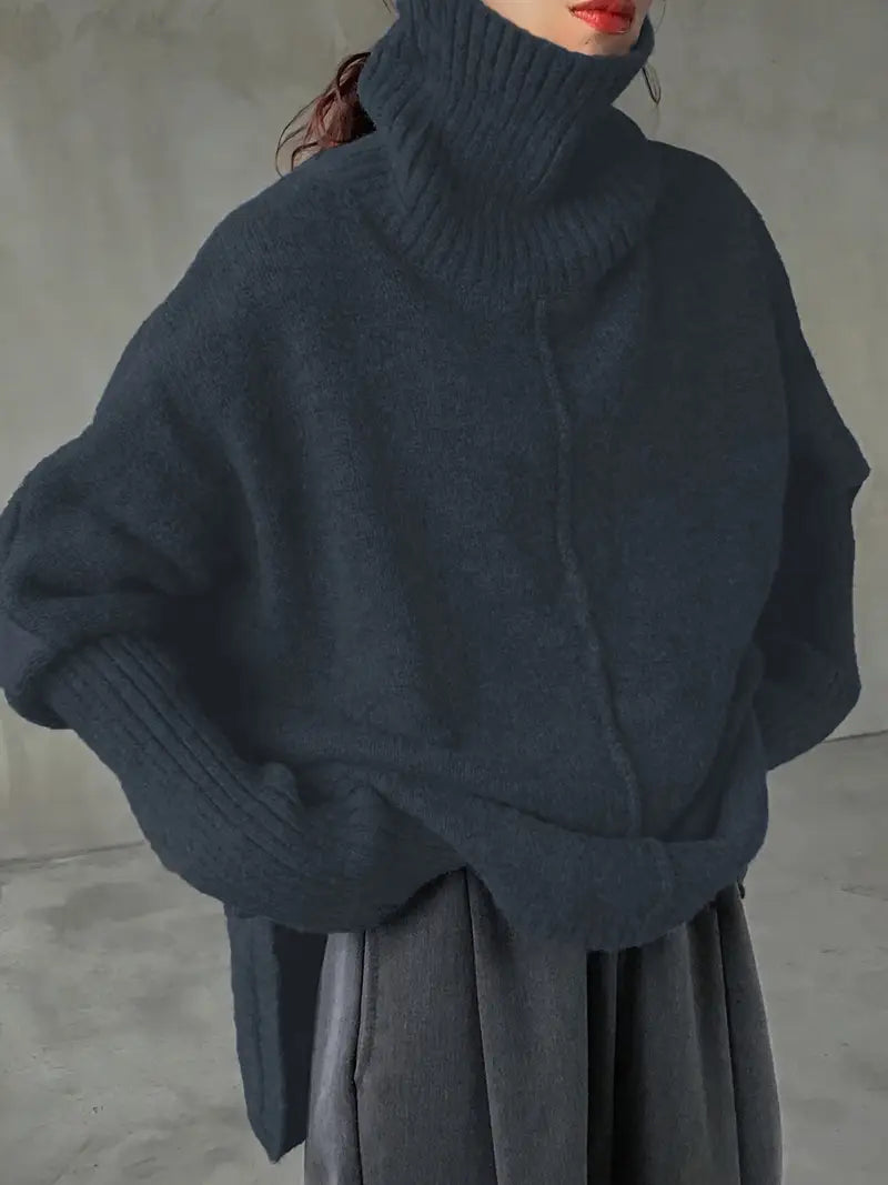 Sophie | Maglione dolcevita maniche a pipistrello