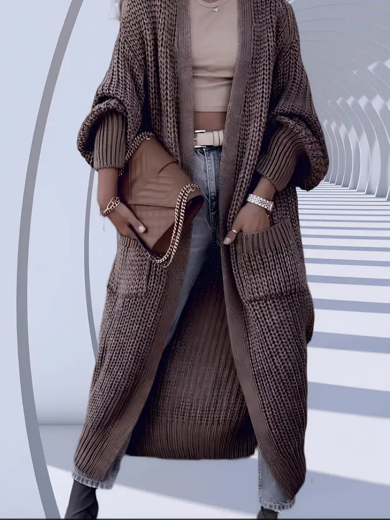 Connie™ | Cardigan Lungo a costine