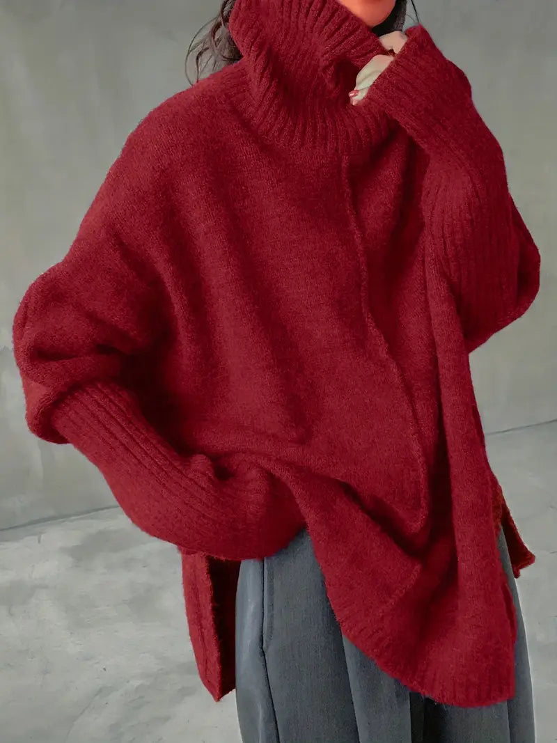 Sophie | Maglione dolcevita maniche a pipistrello