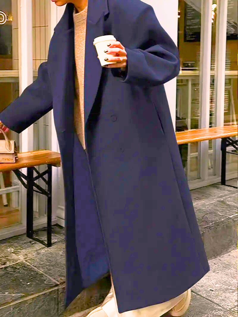 Milly - Cappotto lungo doppiopetto