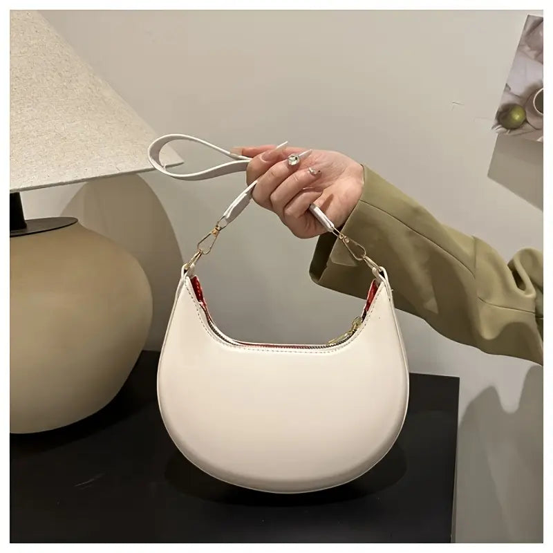 C - borsa elegante mezzaluna