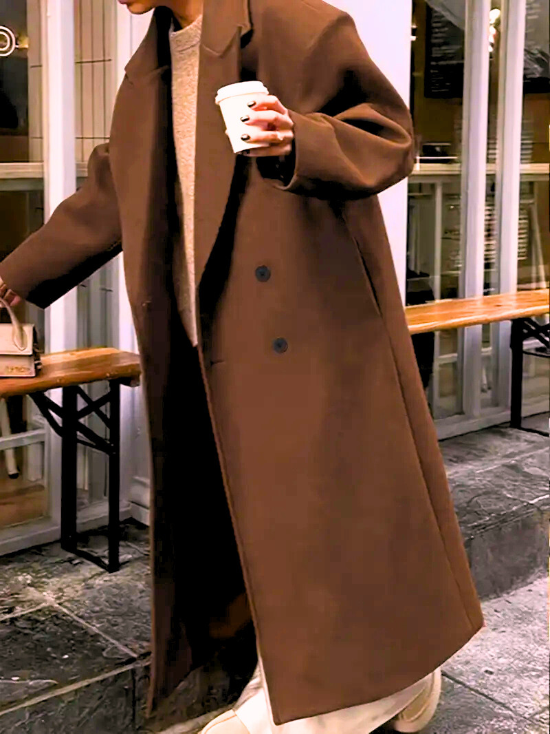 Milly - Cappotto lungo doppiopetto